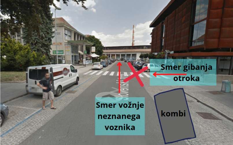 Read more about the article Iščejo voznika, ki je v Kranju oplazil otroka