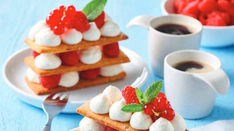 Read more about the article Recept: Millefeuille z malinami