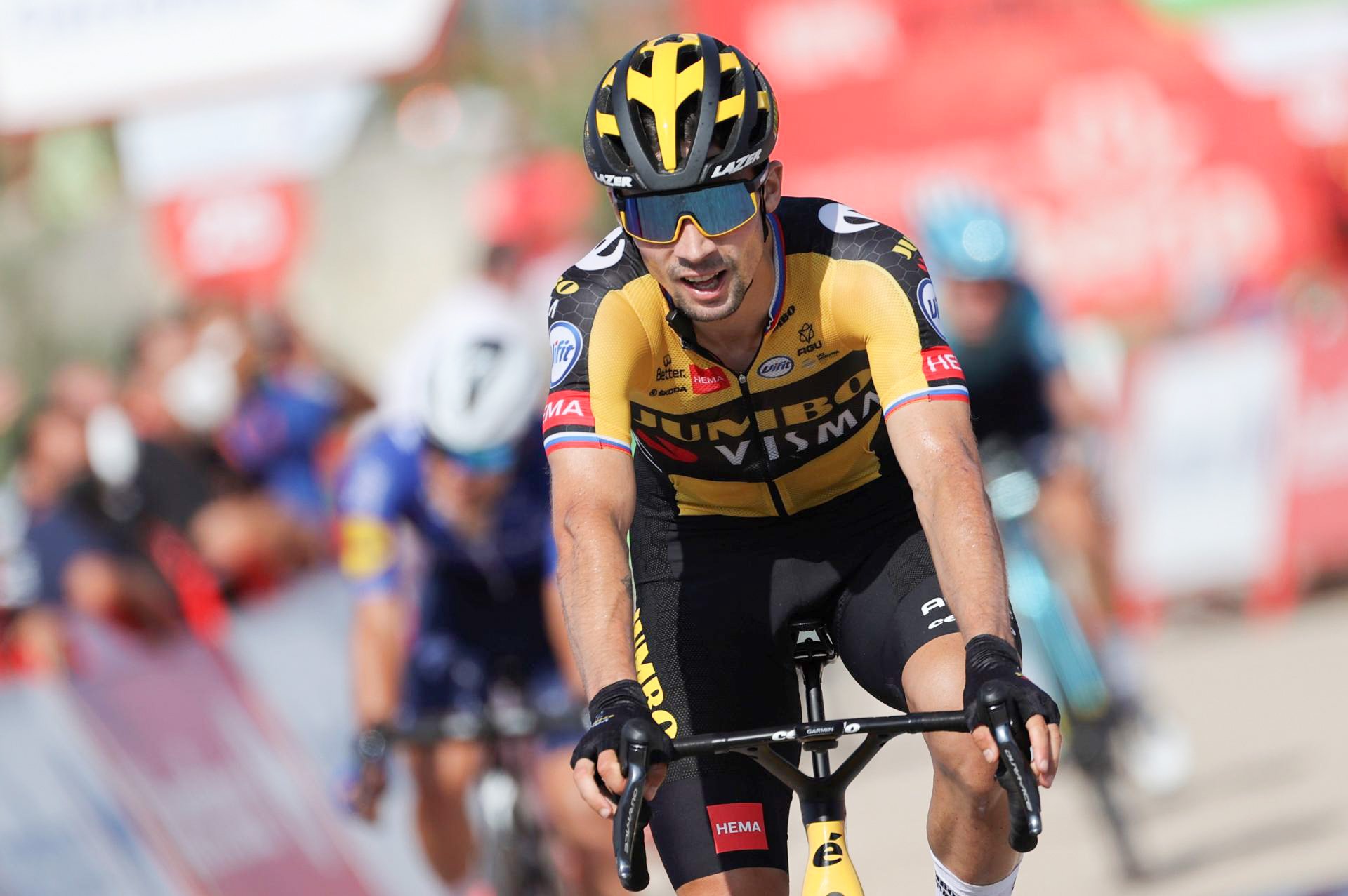 Italijan Damiano Caruso je zmagovalec devete etape kolesarske dirke po Španiji od Puerto-Lumbrerasa do Alto de Velefiqueja (188 km).