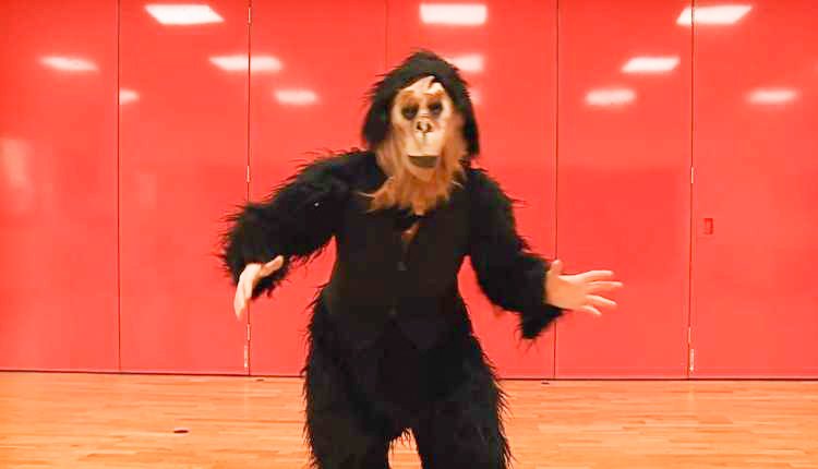 V šov Ljubezen po domače je tudi igralka - Jožica Gabrič Jožica Gabrič - igralka - moje življenje je cirkus - za snemanje se je oblekla v opičji kostum.