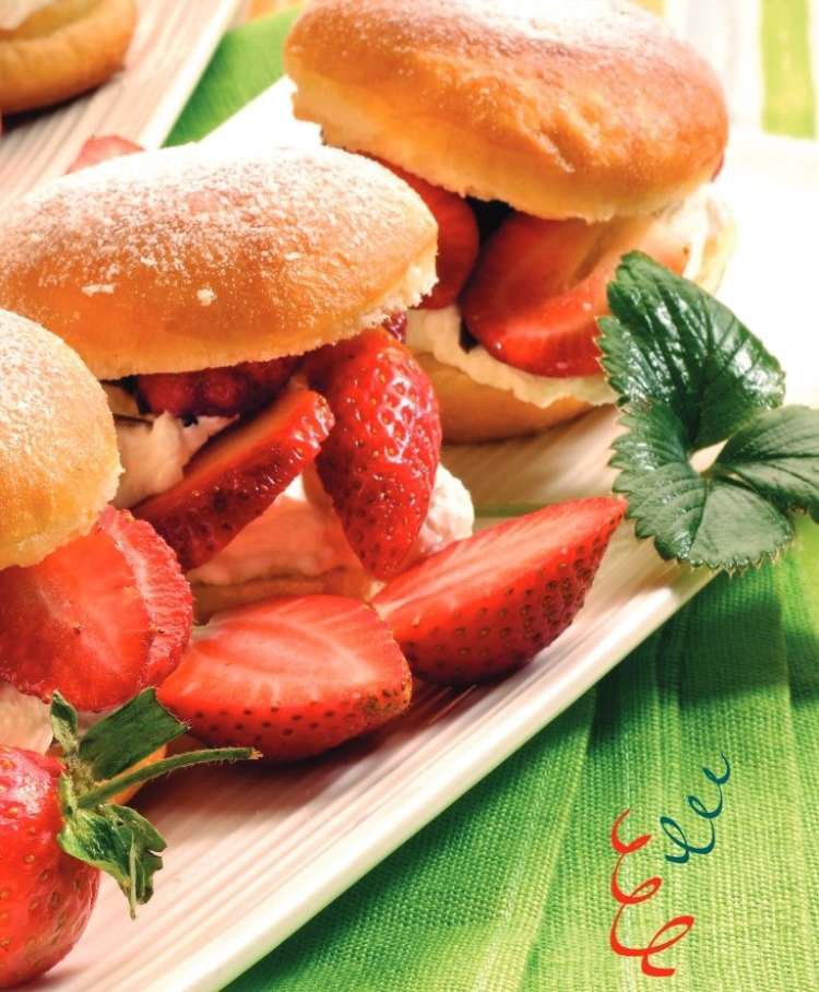 Recept: 4 krofi z jagodami - Postopek priprave - Sestavine